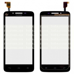 Сенсорный экран (тачскрин) для Huawei Ascend Y511-U30 Dual Sim, черный